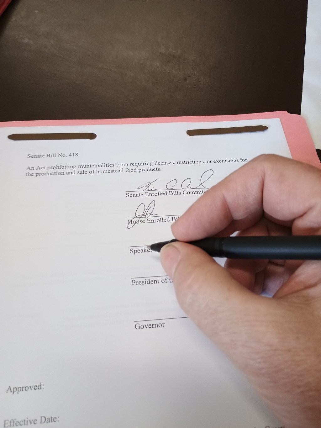 Signing, well, everything